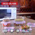 Oven Safe High Borocilicate Pyrex Take Away Vacuum Glass Food Container Set